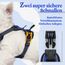 rabbitgoo Hundegeschirr Kleine Hunde, Anti Zug Geschirr mit Kontrolle, No Pull Verstellbar Hundegeschirr Grosse Hunde, Atmungsaktiv Reflexstreifen Brustgeschirr Sichere Führung Blau XS