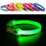 YFbrite Leuchtende Hundehalsbänder, USB-aufladbares LED-Hundehalsband, verstellbares LED-Katzenhalsband, langlebiges Blinkhalsband für Katzen, Welpen, kleine, mittelgroße und große Hunde (Grün, XS)