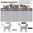 Funfox Hundegeschirr Grosse Hunde [XL] - Verstellbares Anti-Zug Brustgeschirr mit Griff & Reflektorstreifen, Atmungsaktives No Pull Hundegeschirr für Grosse/Mittelgroße Hunde Outdoor Mistig Grau XL