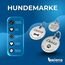 Hundemarke mit Gravur - Personalisiert mit Name - ⌀23mm - Namensschild für Halsband - Dog Tag - Anhänger Marke für Hunde - mit Symbolauswahl - Tiermarke für Hunde, Katzen & Welpen