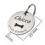 Hundemarke mit Gravur - Personalisiert mit Name - ⌀23mm - Namensschild für Halsband - Dog Tag - Anhänger Marke für Hunde - mit Symbolauswahl - Tiermarke für Hunde, Katzen & Welpen
