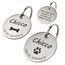 Hundemarke mit Gravur - Personalisiert mit Name - ⌀23mm - Namensschild für Halsband - Dog Tag - Anhänger Marke für Hunde - mit Symbolauswahl - Tiermarke für Hunde, Katzen & Welpen