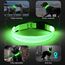 KOSKILL Leuchthalsband Hund Wiederaufladbare USB LED Hundehalsband Wasserdichtes Leuchtendes Hunde Halsband Einstellbare Super Helle für Kleine Mittlere Große Hunde (Grün, M)