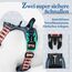 rabbitgoo Hundegeschirr Mittelgroße Hunde, Anti Zug Geschirr mit Kontrolle, No Pull Verstellbar Hundegeschirr Grosse Hunde, Atmungsaktiv Reflexstreifen Brustgeschirr Sichere，Blauer Stern，XL