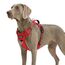 Funfox Hundegeschirr Grosse Hunde [XL] - Verstellbares Anti-Zug Brustgeschirr mit Griff & Reflektorstreifen, Atmungsaktives No Pull Hundegeschirr für Grosse/Mittelgroße Hunde Outdoor Rot