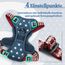 rabbitgoo Hundegeschirr Mittelgroße Hunde, Anti Zug Geschirr mit Kontrolle, No Pull Verstellbar Hundegeschirr Grosse Hunde, Atmungsaktiv Reflexstreifen Brustgeschirr Sichere，Blauer Stern，XS
