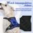 rabbitgoo Hundegeschirr Kleine Hunde, Anti Zug Geschirr mit Kontrolle, No Pull Verstellbar Hundegeschirr Grosse Hunde, Atmungsaktiv Reflexstreifen Brustgeschirr Sichere Führung Blau XS
