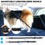 AUBELL Anschnallgurt Hund Auto,Einstellbar Haustier Auto sicherheitsgurt für Hunde, Bungee Hunde Anschnallgurt Geschirr Tether mit Clip Haken-Verschluss & Schnalle, Swivel Karabiner,Schwarz