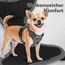 Funfox Hundegeschirr Grosse Hunde [XL] - Verstellbares Anti-Zug Brustgeschirr mit Griff & Reflektorstreifen, Atmungsaktives No Pull Hundegeschirr für Grosse/Mittelgroße Hunde Outdoor Grau