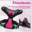 rabbitgoo Hundegeschirr Grosse Hunde, Anti Zug Geschirr mit Kontrolle, No Pull Verstellbar Hundegeschirr Mittelgroße Hunde, Atmungsaktiv Reflexstreifen Brustgeschirr Sichere Führung, Rosarot, XL