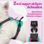 rabbitgoo Hundegeschirr Mittelgroße Hunde, Anti Zug Geschirr mit Kontrolle, No Pull Verstellbar Hundegeschirr Grosse Hunde, Atmungsaktiv Reflexstreifen Brustgeschirr Sichere，Rosarot & Mint Grün，XS