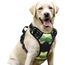 rabbitgoo Hundegeschirr Mittelgroße Hunde, Anti Zug Geschirr mit Kontrolle, No Pull Verstellbar Hundegeschirr Grosse Hunde, Atmungsaktiv Reflexstreifen Brustgeschirr Sichere，Camouflage Grün，L