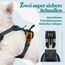 rabbitgoo Hundegeschirr Kleine Hunde, Anti Zug Geschirr mit Kontrolle, No Pull Verstellbar Hundegeschirr Grosse Hunde, Atmungsaktiv Reflexstreifen Brustgeschirr Sichere Führung Dunkelgrün XS