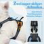 rabbitgoo Hundegeschirr Kleine Hunde, Anti Zug Geschirr mit Kontrolle, No Pull Verstellbar Hundegeschirr Grosse Hunde, Atmungsaktiv Reflexstreifen Brustgeschirr Sichere Führung Hellblau XS