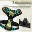 rabbitgoo Hundegeschirr Mittelgroße Hunde, Anti Zug Geschirr mit Kontrolle, No Pull Verstellbar Hundegeschirr Grosse Hunde, Atmungsaktiv Reflexstreifen Brustgeschirr Sichere，Camouflage Grün，XL