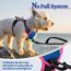rabbitgoo Hundegeschirr Mittelgroße Hunde, Anti Zug Geschirr mit Kontrolle, No Pull Verstellbar Hundegeschirr Grosse Hunde, Atmungsaktiv Reflexstreifen Brustgeschirr Sichere Führung,Blau & Rosarot,XS
