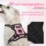 rabbitgoo Hundegeschirr Kleine Hunde, Anti Zug Geschirr mit Kontrolle, No Pull Verstellbar Hundegeschirr Grosse Hunde, Atmungsaktiv Reflexstreifen Brustgeschirr Sichere Führung Rosa XS