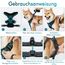 rabbitgoo Hundegeschirr Mittelgroße Hunde, Anti Zug Geschirr mit Kontrolle, No Pull Verstellbar Hundegeschirr Grosse Hunde, Atmungsaktiv Reflexstreifen Brustgeschirr Sichere Führung Dunkelgrün L