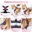 rabbitgoo Hundegeschirr Mittelgroße Hunde, Anti Zug Geschirr mit Kontrolle, No Pull Verstellbar Hundegeschirr Grosse Hunde, Atmungsaktiv Reflexstreifen Brustgeschirr Sichere Führung Rosarot M