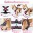 rabbitgoo Hundegeschirr Grosse Hunde, Anti Zug Geschirr mit Kontrolle, No Pull Verstellbar Hundegeschirr Mittelgroße Hunde, Atmungsaktiv Reflexstreifen Brustgeschirr Sichere Führung, Rosarot, XL