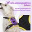 rabbitgoo Hundegeschirr Kleine Hunde Anti Zug Geschirr Hund mit Kontrolle No Pull Verstellbar Hundegeschirr Grosse Hunde Atmungsaktiv Reflexstreifen Brustgeschirr Hund Sichere Führung Lila+Gelb XS