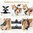 rabbitgoo Hundegeschirr Mittelgroße Hunde, Anti Zug Geschirr mit Kontrolle, No Pull Verstellbar Hundegeschirr Grosse Hunde, Atmungsaktiv Reflexstreifen Brustgeschirr Sichere Führung Kaki M