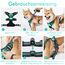 rabbitgoo Hundegeschirr Grosse Hunde, Anti Zug Geschirr mit Kontrolle, No Pull Verstellbar Hundegeschirr Mittelgroße Hunde, Atmungsaktiv Reflexstreifen Brustgeschirr Sichere Führung, Mint Grün, L