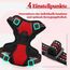 rabbitgoo Hundegeschirr Kleine Hunde, Anti Zug Geschirr mit Kontrolle, No Pull Verstellbar Hundegeschirr Grosse Hunde, Atmungsaktiv Reflexstreifen Brustgeschirr Sichere Führung Rot XS