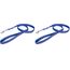 IDC Color & Gray gumierte Leine, 20 mm x 1 m mit Schlaufe, Blau-Grau (Packung mit 2)