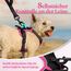 rabbitgoo Hundegeschirr Mittelgroße Hunde, Anti Zug Geschirr mit Kontrolle, No Pull Verstellbar Hundegeschirr Grosse Hunde, Atmungsaktiv Reflexstreifen Brustgeschirr Sichere，Schwarz & Rosarot，XS