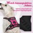 rabbitgoo Hundegeschirr Kleine Hunde, Anti Zug Geschirr mit Kontrolle, No Pull Verstellbar Hundegeschirr Grosse Hunde, Atmungsaktiv Reflexstreifen Brustgeschirr Sichere Führung Rosarot XS