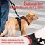 rabbitgoo Hundegeschirr Mittelgroße Hunde, Anti Zug Geschirr mit Kontrolle, No Pull Verstellbar Hundegeschirr Grosse Hunde, Atmungsaktiv Reflexstreifen Brustgeschirr Sichere Führung Schwarz+Rot M