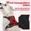 rabbitgoo Hundegeschirr Kleine Hunde, Anti Zug Geschirr mit Kontrolle, No Pull Verstellbar Hundegeschirr Grosse Hunde, Atmungsaktiv Reflexstreifen Brustgeschirr Sichere Führung Rot XS