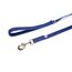 IDC Color & Gray gumierte Leine, 20 mm x 2 m mit Schlaufe und D-Ring, Blau-Grau