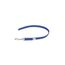 IDC Color & Gray gumierte Leine, 14 mm x 0,45 m ohne Schlaufe, Blau-Grau