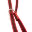 IDC Color & Gray verstellbare Leine mit Doppelkarabiner, 20 mm x 2,2 m, Rot-Grau