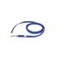 IDC Color & Gray gumierte Leine, 14 mm x 2 m ohne Schlaufe, Blau-Grau