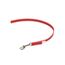 IDC Color & Gray gumierte Leine, 14 mm x 0,45 m ohne Schlaufe, Rot-Grau