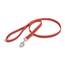 IDC Color & Gray gumierte Leine, 20 mm x 1,2 m mit Schlaufe und O-Ring, Rot-Grau