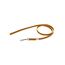 IDC Color & Gray gumierte Leine, 14 mm x 1 m ohne Schlaufe, Orange-Grau