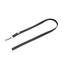 IDC Color & Gray gumierte Leine, 20 mm x 1 m ohne Schlaufe, Schwarz-Grau