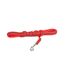 IDC Color & Gray gumierte Leine, 14 mm x 3 m mit Schlaufe, Rot-Grau