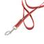 IDC Color & Gray gumierte Leine, 20 mm x 2 m mit Schlaufe und D-Ring, Rot-Grau