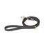 IDC Color & Gray gumierte Leine, 20 mm x 1,8 m mit Schlaufe und D-Ring, Schwarz-Grau