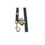IDC Color & Gray gumierte Leine, 14 mm x 5 m ohne Schlaufe, Schwarz-Grau