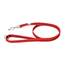 IDC Color & Gray gumierte Leine, 20 mm x 1,2 m mit Schlaufe und O-Ring, Rot-Grau