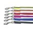 IDC Color & Gray gumierte Leine, 20 mm x 1,8 m mit Schlaufe und D-Ring, Orange-Grau