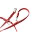 IDC Color & Gray verstellbare Leine mit Doppelkarabiner, 20 mm x 2,2 m, Rot-Grau