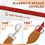 PETCOOZ Hundeleine 3M Verstellbare Schleppleine für Mittel- & Großhunde (20-60kg), Weicher Griff, 2 Karabiner & Sicherheitsringe, Vielseitige Doppelleine aus stabilem Nylon, Tiefrot