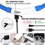 Nepfaivy Leuchthalsband Hund USB Aufladbar - Wasserdichtes Hundehalsband Leuchtend mit Verstellbarer Länge, LED Halsband für Hunde mit 3 Beleuchtungsmodi für Sicherheit, Blau